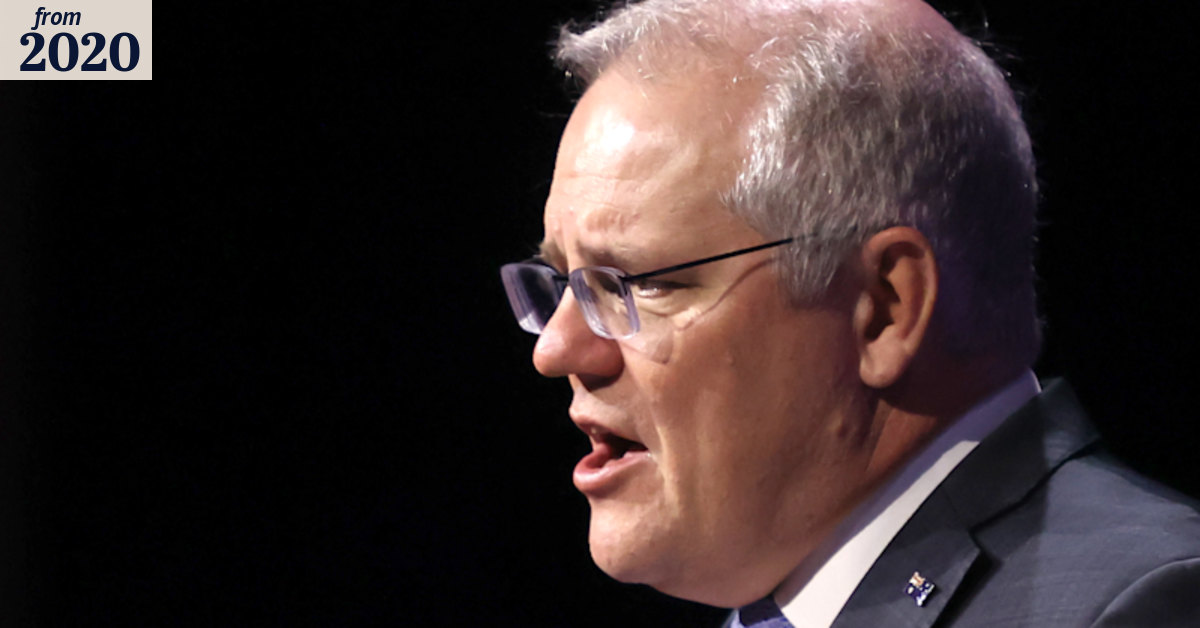 Morrison takes aim at maritime union over Sydney port dispute