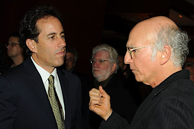 Jerry Seinfeld and actor Larry David co-created the hit sitcom Seinfeld in the 1980s.