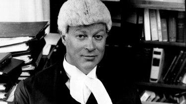 Justice David Hunt at the Supreme Court on April 30, 1980.