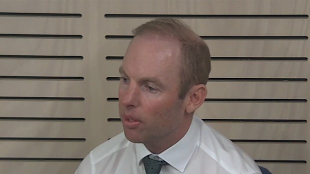 Twin City director Samuel Hodson appears on Thursday before the ICAC’s public inquiry.