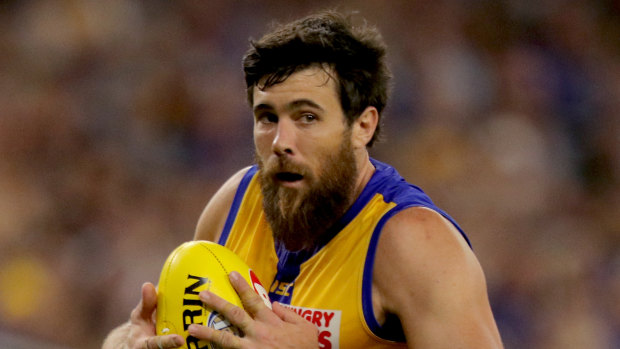 Early retirement: Josh Kennedy received messages from family and friends after rumours about a career-ending knee injury spread through the footy world.