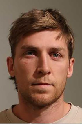 The mugshot of former Hawthorn vice captain Dylan Moore after his arrest in November.
