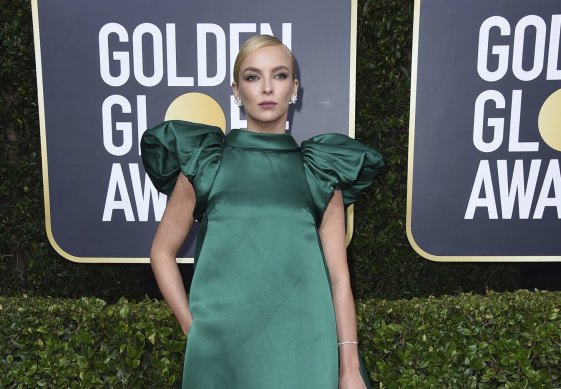 Emerald city ... Killing Eve's Jodie Comer.