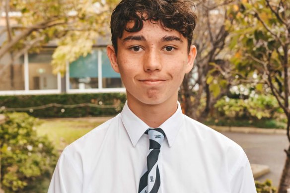 Newington College’s Tyler Kang claimed first in English extension 2.