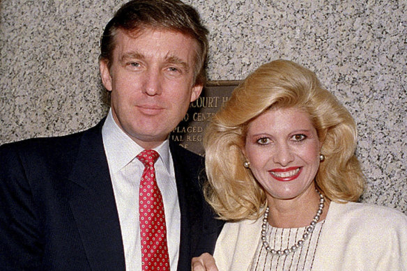 Donald Trump and then-wife, Ivana Trump after she was sworn in as a US citizen in New York in May 1988.