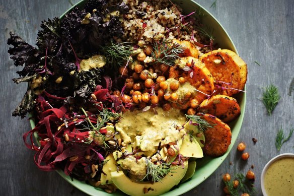 With sweet potato, kale and quinoa, this grain bowl is as healthy as it is tasty.