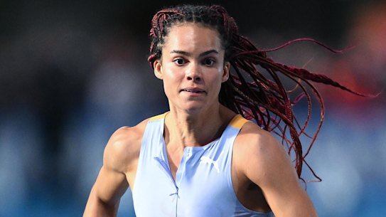 Torrie Lewis beat the world’s fastest woman in her 200m Diamond League debut in China.