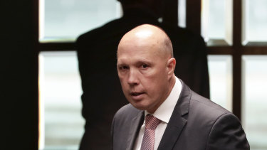 Home Affairs Minister Peter Dutton ... the historical view will not favour him. 