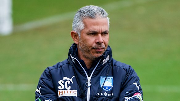 Innovator: Sydney FC coach Steve Corica is one of only two coaches in the A-League who use live video analysis.