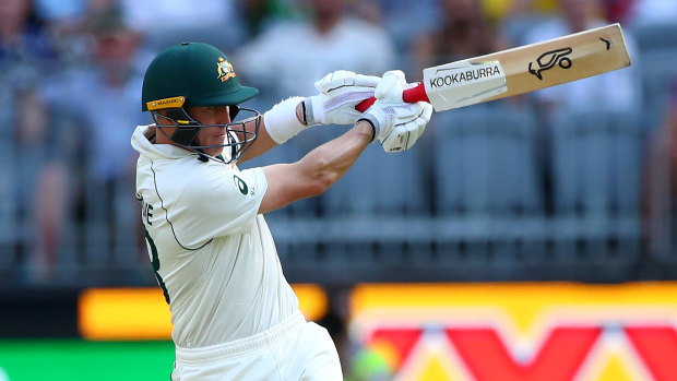 Marnus Labuschagne strokes his way to a third century in as many Test matches on Thursday.