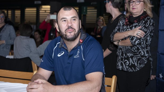 Favourite son: Michael Cheika at the reception given by his old club Petrarca in Padova.