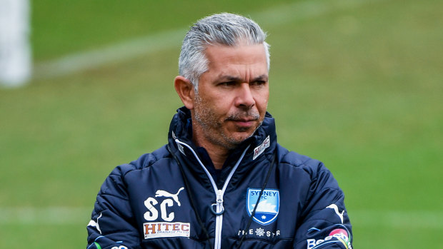 Innovator: Sydney FC coach Steve Corica is one of only two coaches in the A-League who use live video analysis.
