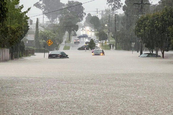 Flash flooding hit the Lilydale area on Tuesday night.