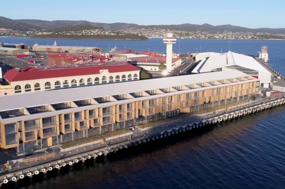 MACq 01 Hotel has a prime view of Hobart's harbour.