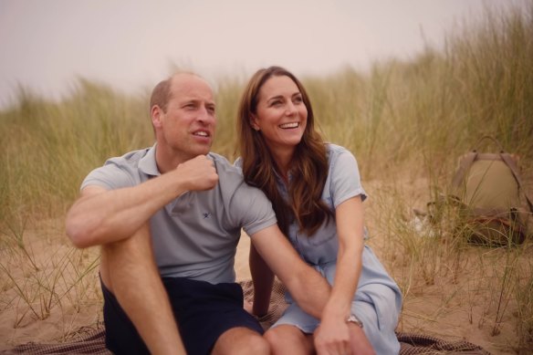 La princesse Catherine et le prince William dans la vidéo annonçant la fin de sa chimiothérapie.