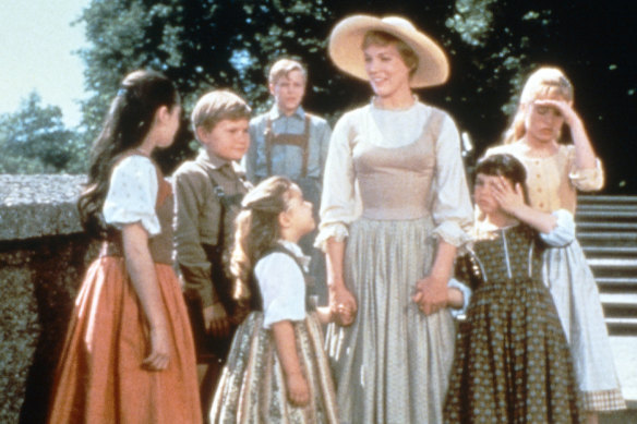 Problem solved: Maria (Julie Andrews) and her brood in The Sound of Music.