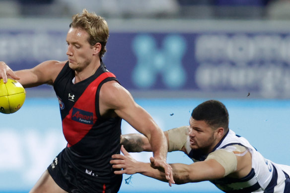 Darcy Parish starred for the Bombers with another top performance despite their loss.