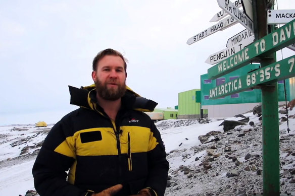 David Knoff, station leader, Davis Station, Australian Antarctic Division.