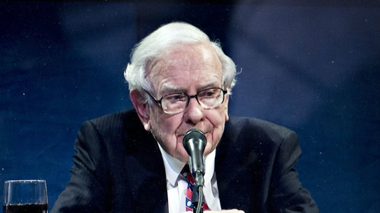 Warren Buffett speaks during the virtual Berkshire Hathaway annual shareholders meeting