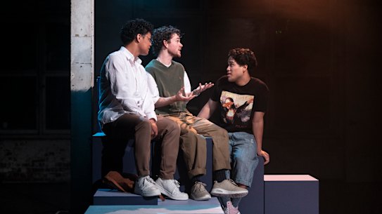 Chad Rosete, Lawrence Hawkins and Ken Paolo in Rhomboid.