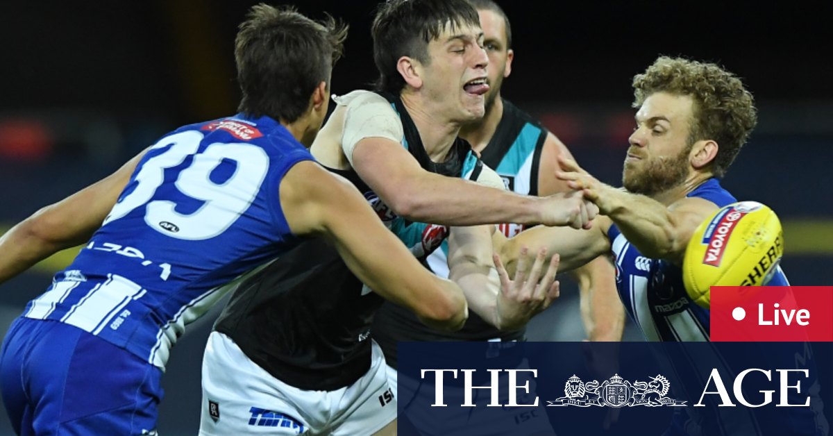As It Happened Port Adelaide Brush Kangaroos Aside Butters In Hot Water For Simpkin Hit