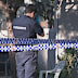 Police at the scene of a fatal stabbing in Wagga Wagga.