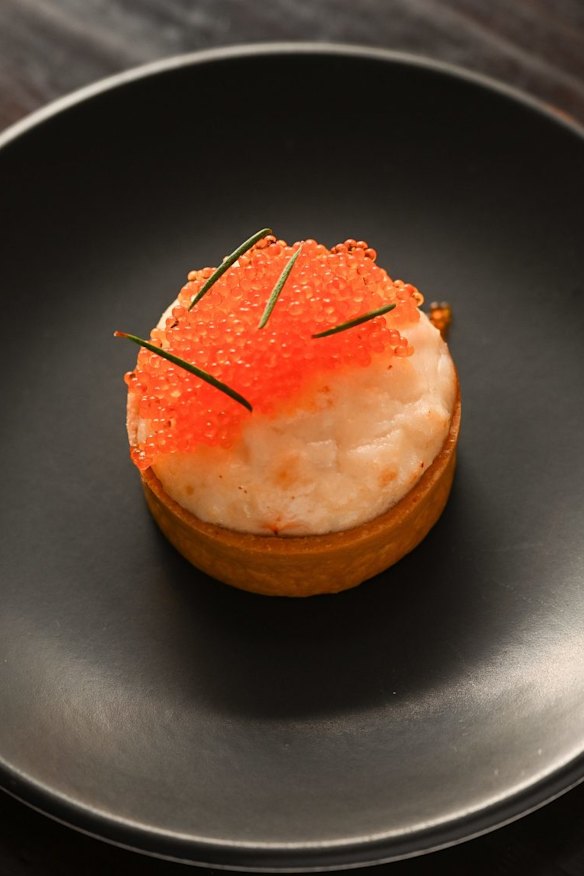 Crab tartlet.