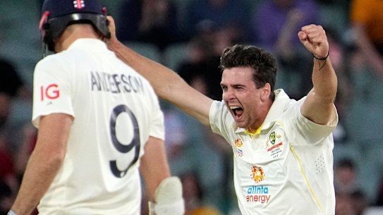 Richardson celebrates a wicket. 