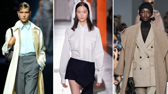 Back to work on the Milan runway. Fendi, Prada, Max Mara and Emporio Armani.