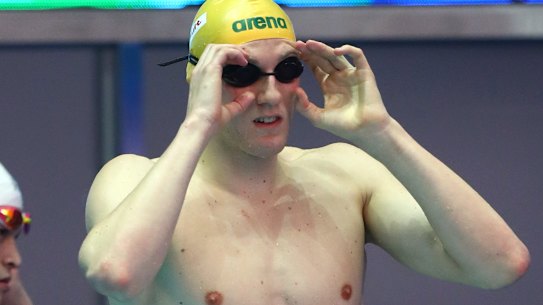 Mack Horton and his great rival Sun Yang, who has now been banned from the sport.
