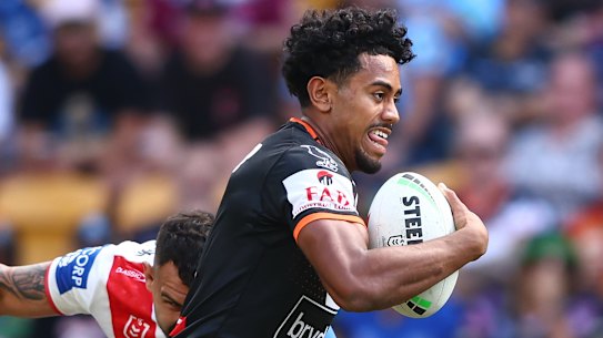 Jahream Bula on the fly during Magic Round.