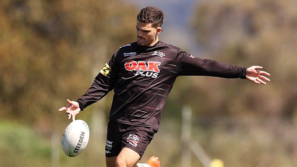 Nathan Cleary’s kicking game is at the centre of South Sydney’s concerns.