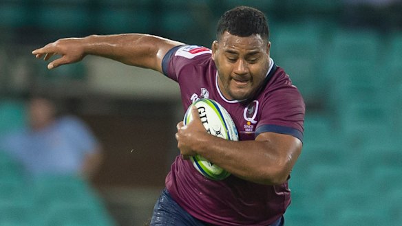 Speaking out: Reds Taniela Tupou voiced his support for Israel Folou on Facebook.
