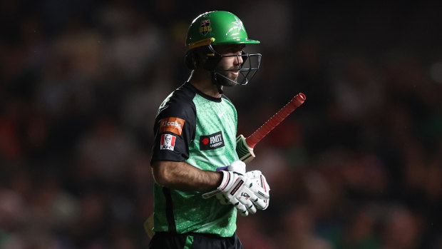Maxwell after being dismissed for the Melbourne Stars.