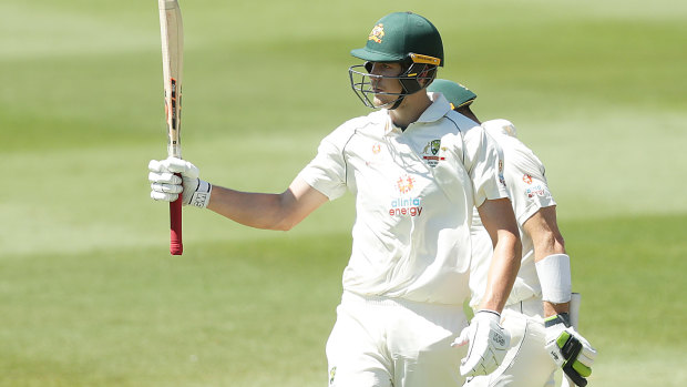 Green brings up a century for Australia A against the Indians