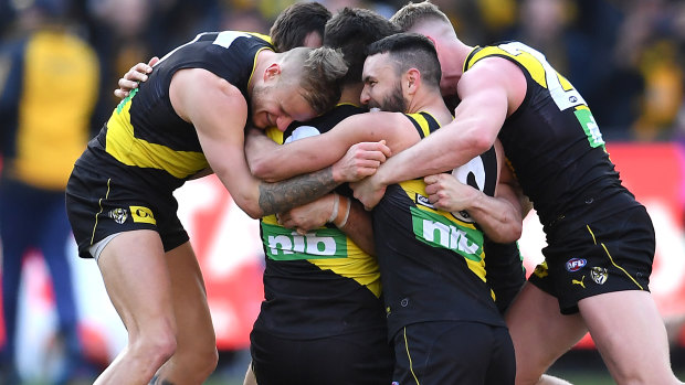 Richmond players celebrate.