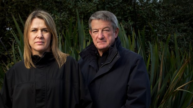 Carley Nicholls and Jim Hopkins in 2013. Nicholls owned the Ventnor property on Phillip Island controversially rezoned by planning minister Matthew Guy in September 2011. 