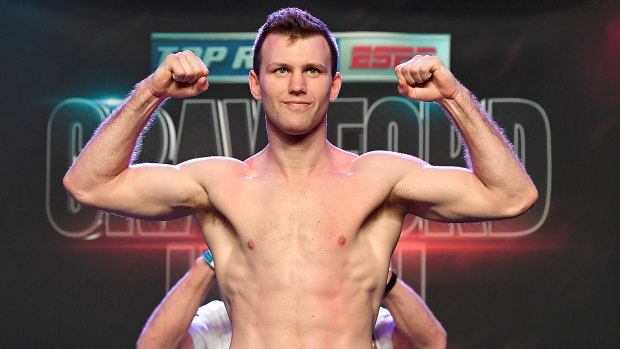 Champion underdog: Jeff Horn finally makes weight on the eve of his fight against Terence Crawford.
