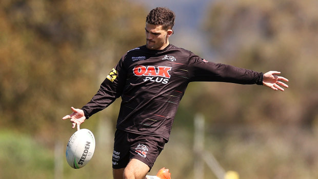 Nathan Cleary’s kicking game is at the centre of South Sydney’s concerns.