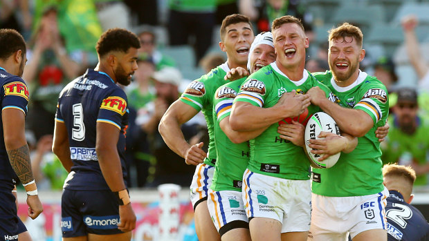 Jack Wighton and the Raiders will play their "home" games at Campbelltown to restart the NRL season.