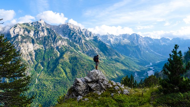 Albania’s Valbona Valley is starting point for the full-day Valbona to Theth trek known for its jaw-dropping views.