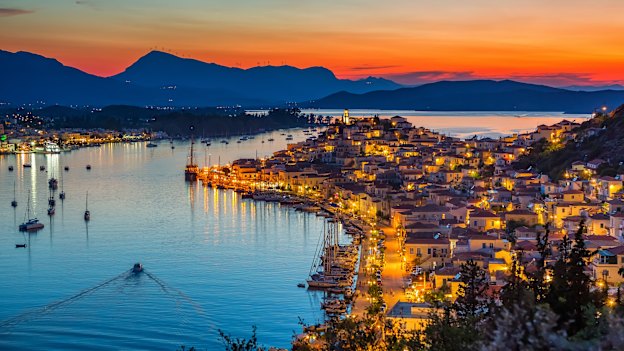 The town of Poros, Greece.