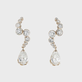 At the top of Liz’s wish list is a pair of Sarah & Sebastian “Calyx” earrings.