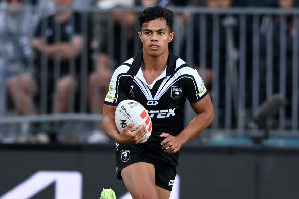 Keano Kini was impressive in his New Zealand Test debut against the Kangaroos.