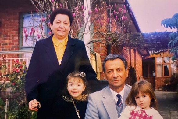 Peter and Maria Vasilakis with their grandchildren Stephanie and Natalia.