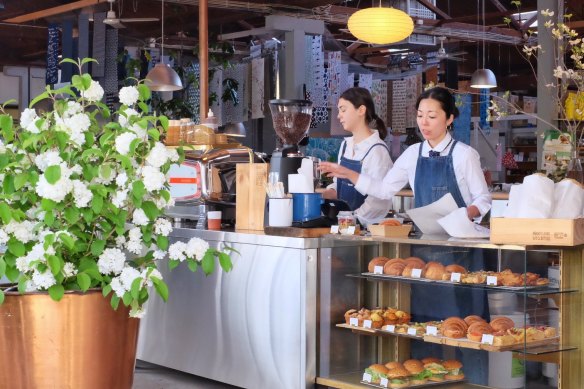 Queue at the pastry counter for yuzu palmiers and pepper, cheddar and nori twists.