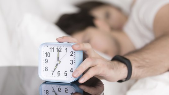 The snooze alarm clock can affect your and your partner’s sleep.