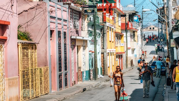 Streets of Santiago de Cuba.