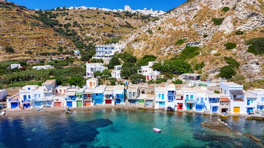 The fishing village of Klima on Milos.