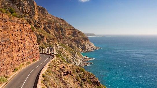 Chapman’s Peak Drive on the Cape Peninsula.